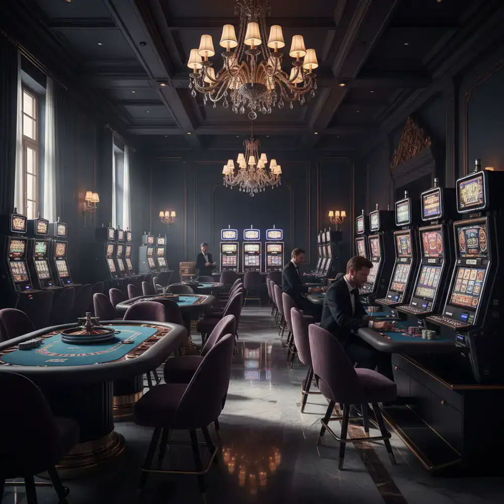 Premium slots and table games area